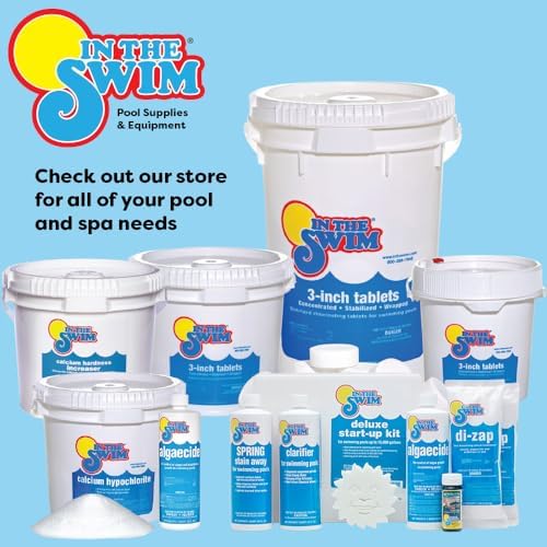 In The Swim 3 Inch Stabilized Chlorine Tablets for Sanitizing Swimming Pools - Individually Wrapped, Slow Dissolving - 90% Available Chlorine - Tri-Chlor - 50 Pounds