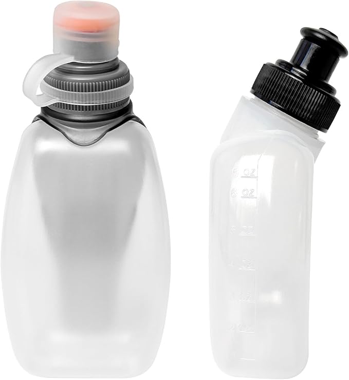 Sports Water Bottles 8.5 Ounce(250ml) &6 Ounce(175ml),BPA Free for Running, Cycling, Walking, Indoor, Outdoor - 2 Pcs
