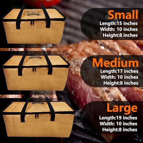 BBQ Blanket for Resting Meat Smoked, Brisket Resting Blanket BBQ Steaks Meat Resting Bag for Food Delivery for Meat Warmer Roast Cooler(19inch)