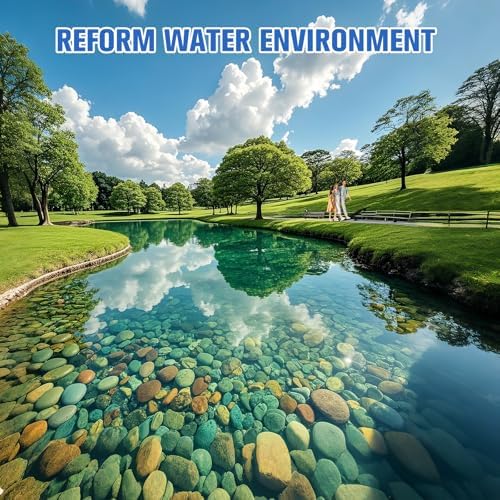Muck Removal-4.1LB Natural Pond Clear Water Treatment, Muck and Sludge Remover for Ponds & Lakes, Oxygenates, Eliminates Odors, Safe for Fish, Pets, Plants, Treats Up to 20,000 Sq Ft