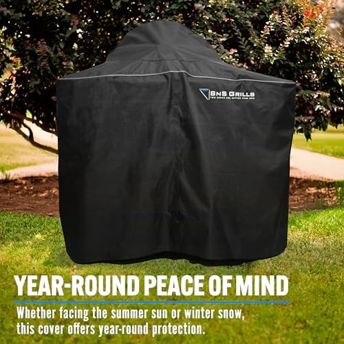 SnS Grills MasterKettle Grill Cover - Waterproof and UV-Resistant Protection for 22" Slow ‘N Sear MasterKettle Grill