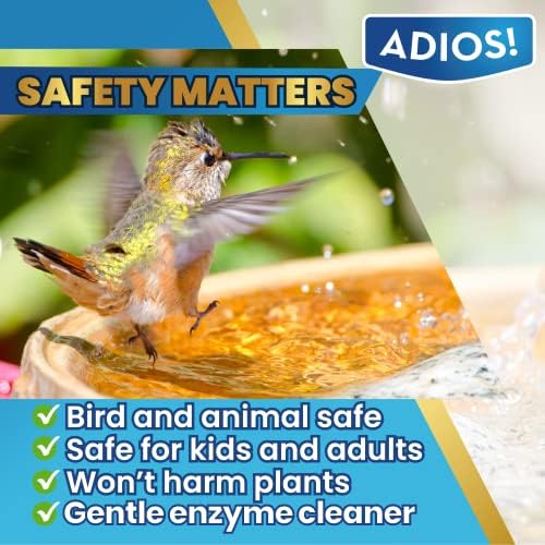 Fountain Cleaner and Clarifier for Outdoor and Indoor Fountains – Safe for Plastic, Metal, Glass and Stone (16oz)