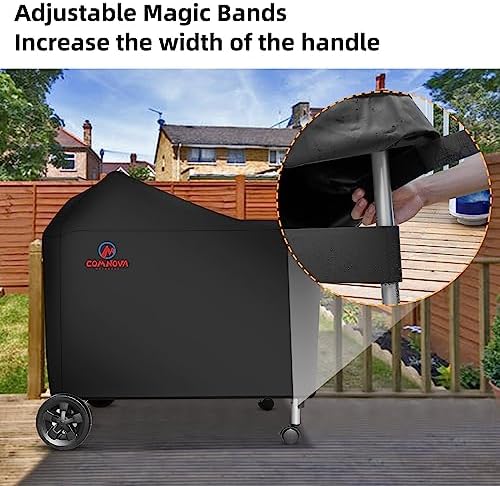 Comnova Grill Cover for Weber 22 Inch Performer Premium and Deluxe - 600D BBQ Cover for Weber Performer Premium/Deluxe 22" Charcoal Grill, Heavy Duty, Waterproof, Fade Resistant and Tear Resistant