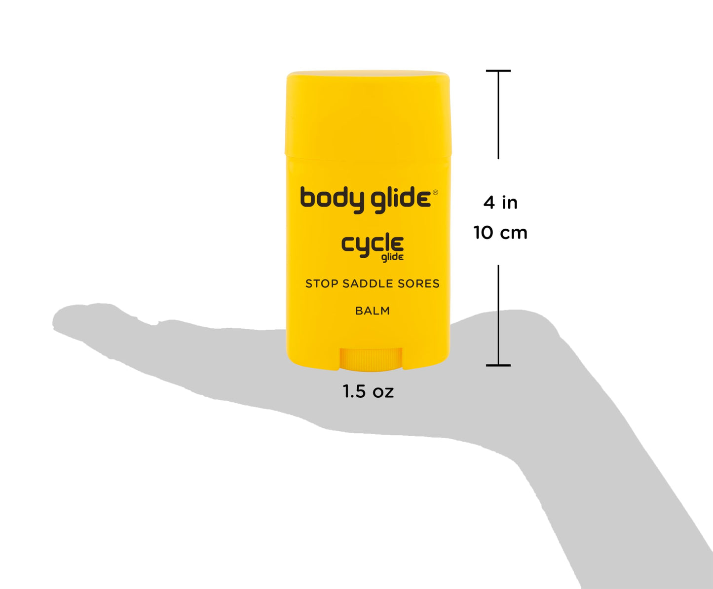 Body Glide Cycle Glide Balm | Chamois Cream in Chafing Stick Form Keeps Hands Clean | Anti Chafe Stick for in The Saddle; on Bike, Motorcycle, or Horse | 1.5oz