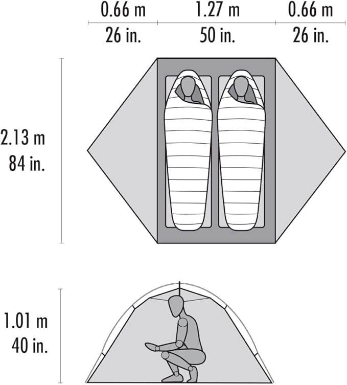 MSR Hubba Hubba 2-Person Lightweight Backpacking Tent