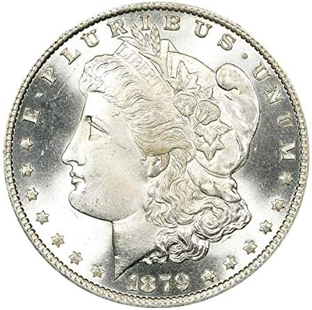 Antique Silver Coins, American Ancient Coin Collection, Flowing Hair Silver Dollar & Morgan Dollar Coin, U.S. Old Coins for Collectors, Commemorative Coins (Morgan Dollar 1879)