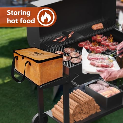 BBQ Blanket for Resting Meat Smoked, Brisket Resting Blanket BBQ Steaks Meat Resting Bag for Food Delivery for Meat Warmer Roast Cooler(19inch)