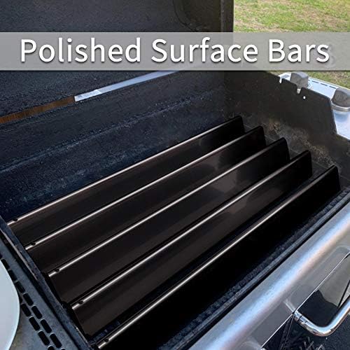 X Home 24.5-Inch Heavier Flavorizer Bars Replacement for Weber Genesis 300 Series (Side-Mounted Control), Genesis E-310 Grill Parts, Porcelain-enameled, 5-Pack