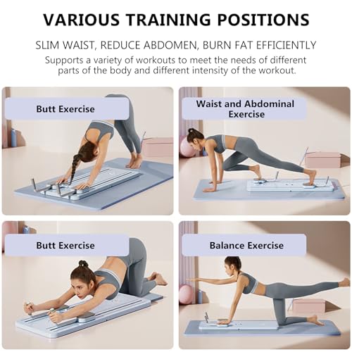 Pafal Pilates Board, Multifunctional Abdominal Board, Ab Core Trainer, Ab Trainer Machine, Ab Board, Exercise Board, Abs Workout Equipment, Core Workout Equipment (Purple)