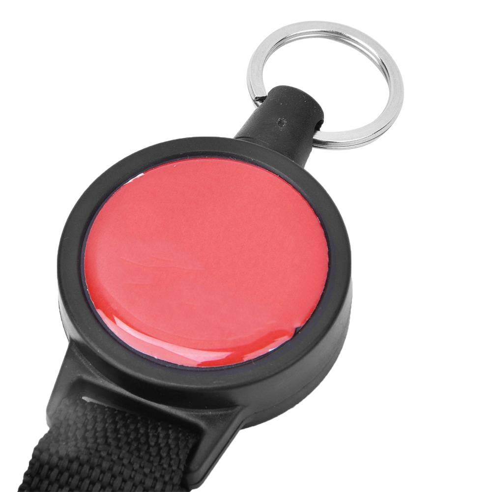 Alomejor Stainless Steel diving Console Retractor Features Heavy Duty Key Ring with Quick Release Buckle Dive Accessory(Stainless Steel Hanging Buckle)