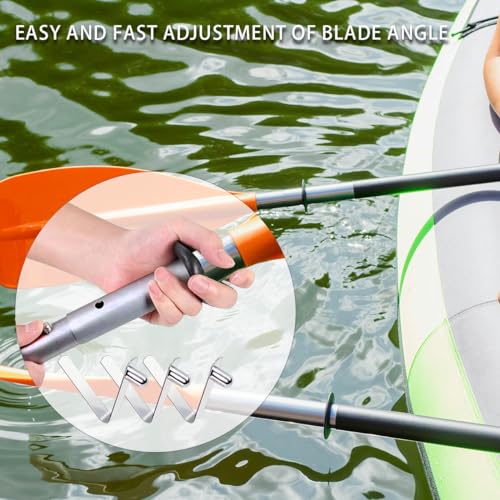 HZMM 8 Pcs Kayak Paddle Spring Snap Clips, Tent Pole Clips, Stainless Steel Push Button Clips, Tent Pole Push Button Spring Clips, Tube Locking Pin Clips for Kayak Paddle Camping Tent Pole (6mm)