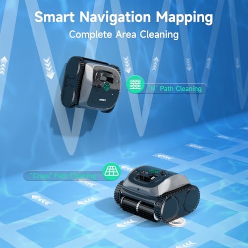 (2025 Upgrade) WYBOT OS7010C - C1 Pool Robot Vacuum, 4-in-1 Cordless Pool Cleaner 180min up to 1,614 Sq,ft, Smart APP Support, Auto Wall & Waterline Cleaning, WiFi & Bluetooth Connect
