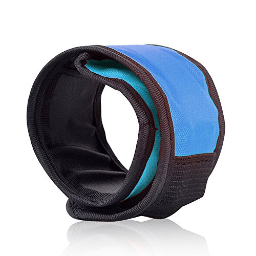 esonstyle Pack of 6 LED Light Up Band Slap Bracelets Night Safety Wrist Band for Cycling Walking Running Concert Camping Outdoor Sports (6 Pack)