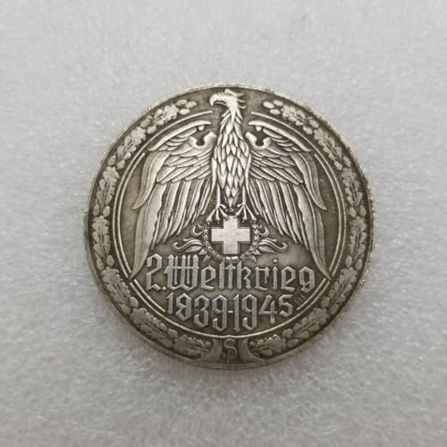 Antique German Coins, German Imperial Eagle Coins Collection, Germany Imperial Mark Vintage Ancient Coin, Lucky Feng Shui Coin, Explore History Culture (1945)