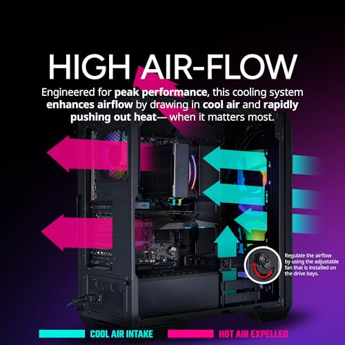 Cooler Master HAF 5 Pro AMD RYZEN 7 7800X3D 4.2 GHz | Gigabyte RTX 5070 12GB & B650 Motherboard | 32GB (2x16GB) DDR5 6000MHz | 2TB Gen4 M.2 | WiFi | Windows 11 | Hyper 212 Halo Cooler Gaming PC