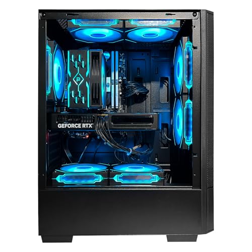 ZYNEEX Gaming Desktop PC - Intel Core i5-14400F GeForce RTX 5060 8GB, 32GB DDR4 RAM,1TB NVMe SSD,ARGB Cooling, Prebuilt Gaming Computer