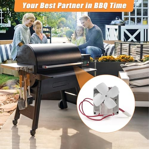 Upgraded 2.0RPM Auger Motor Replacement Part for Pit Boss, Traeger Wood Pellet Smoker Grills, AC120V 60Hz 2 Pole Universal Motor Accessory for Pit Boss Grills