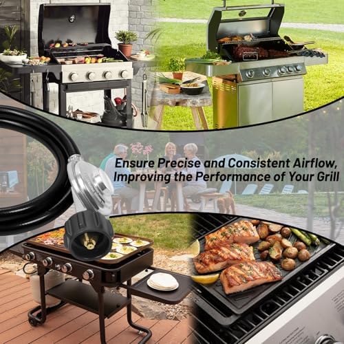 Natural Gas to Propane Conversion Kit for Weber Genesis or Genesis II Grill, Weber Spirit II 310/315, from NG to LP Gas Conversion Kit Includes 5FT Propane Regulator Hose, 9 Orifice Adapter in 3 Sizes