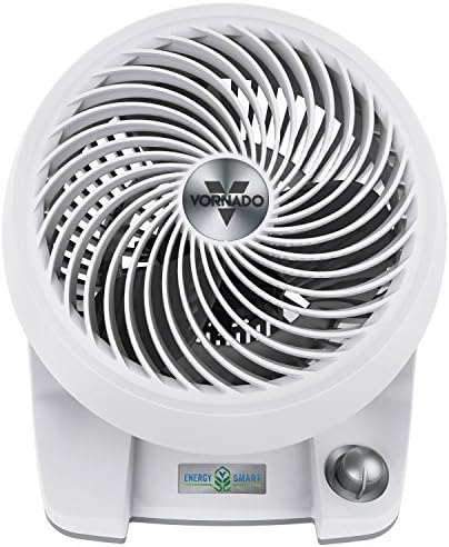 Vornado 533DC Energy Smart Small Air Circulator Fan with Variable Speed Control, White