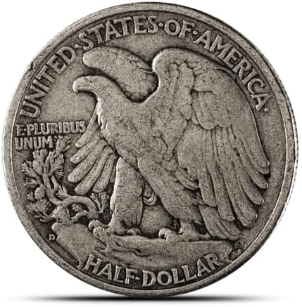 Antique Silver Coins, American Ancient Coin Collection, Flowing Hair Silver Dollar & Morgan Dollar Coin, U.S. Old Coins for Collectors, Commemorative Coins (Liberty 1943 D)