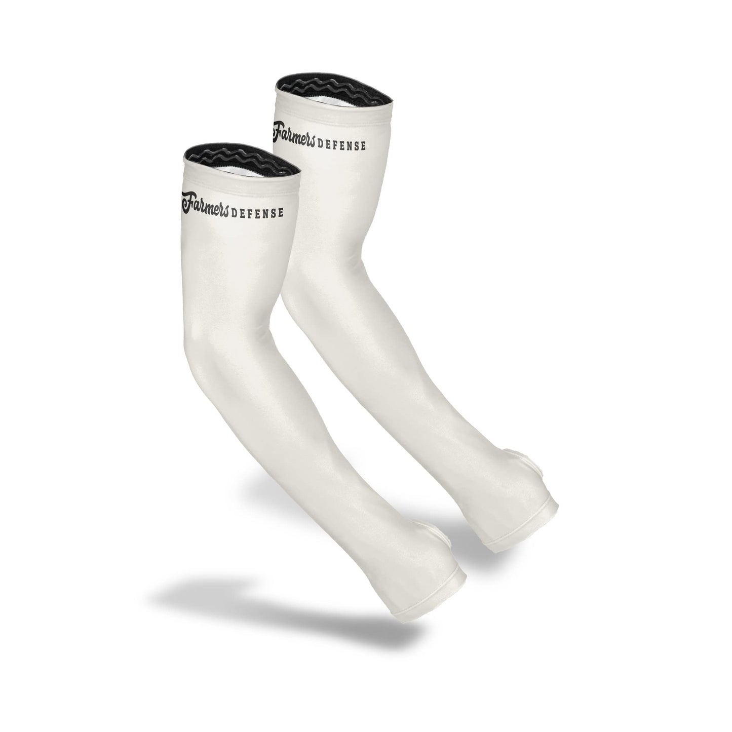 FARMER'S DEFENSE Sleeves | UV Cooling Sleeves for Sun Protection | Premium Anti-Scratch Arm Guard Sleeve for Skin - for Gardening Harvesting Sports Outdoors | Unisex | Cream XS