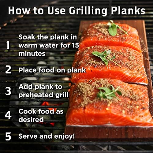 Wildwood Grilling Bulk 50-Pack 5" x 7" Western Cedar Grilling Planks Perfect Quantity for Restaurants, Chefs, and Deli's - Great for Adding Flavor and for Presentation - USA-Made and Sourced