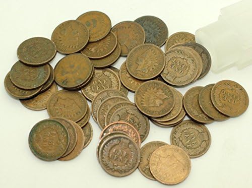 1 Roll (50 coins) Mixed Date Indian Head Cents
