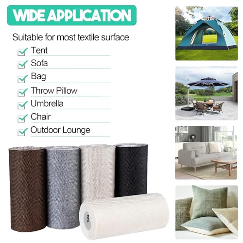 Autrends Canvas Repair Tape,Fabric Repair Patch,4×70 Inches,Outdoor Gear Patch, Waterproof,Self-Adhesive for Repairing Boat Covers,Tents,Sofas,Patio Umbrellas,Lounge Chairs,Awnings Beige1.0