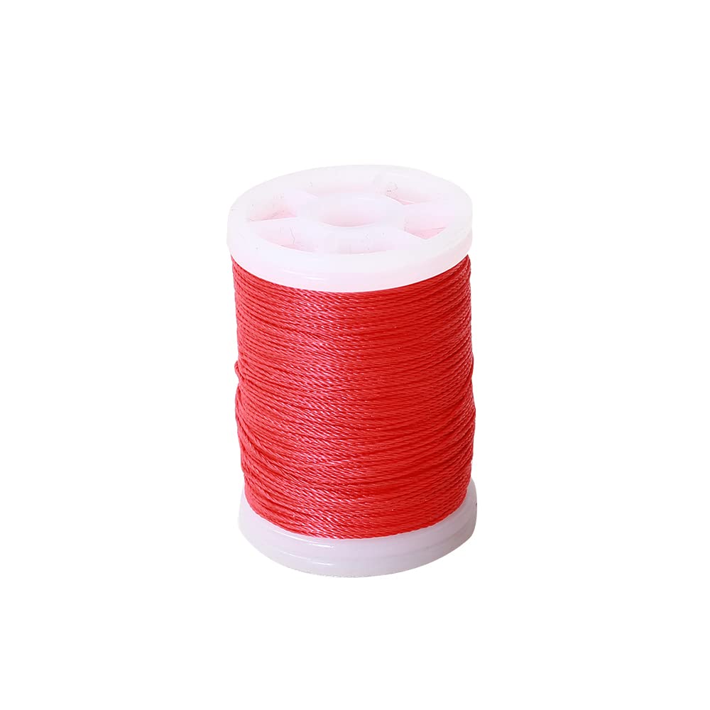 SOPOGER Archery Bow String Serving Thread 131 yard/120 m Durable Nylon Bowstring Serving Thread for Compound Recurve Bow Tying Peep Sight Nock Point (Red)
