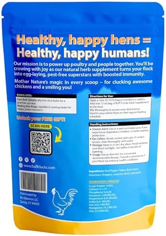 Chicken Nesting Herbs for Backyard Chickens - All-Natural Aromatic Blend for Nesting Boxes & Chicken Coop - Plant-Based Herb Treat for Refreshing The Coop, Egg Production, USA (12 oz)