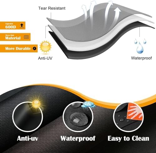 28" Griddle Cover for Blackstone 28 Inch Original Omnivore Griddle 2206,Waterproof 28 Inch Griddle Cover for Blackstone 2 Burner Griddle 1517, 1605, 1853, 1555 and 28” Single Shelf Grill Cover