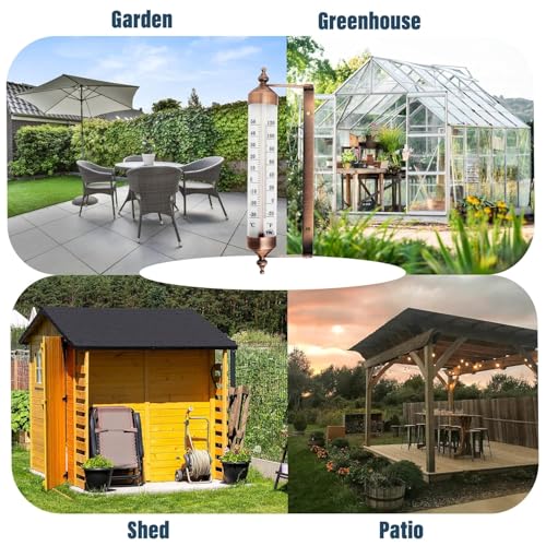 10 inches New Premium Steel Outdoor Thermometer