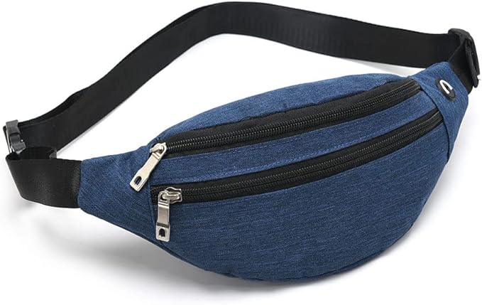 Fanny Pack for Men & Women - Waterproof Waist Bag Pack with Adjustable Strap for Travel Sports Running.