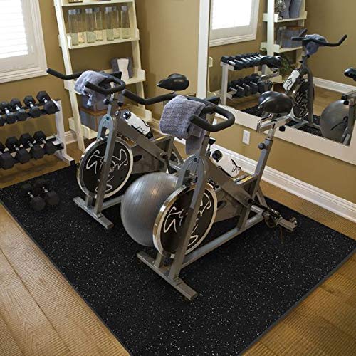 American Floor Mats Ultimate Stand-Alone Gym Mats 10% Blue-Grey 4' x 6' - 1/4" Thick