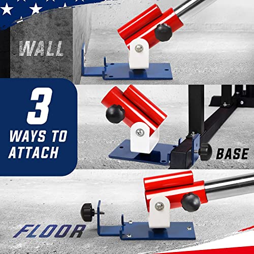 Yes4All Landmine Attachment for Barbell, Adjustable T Bar Row Attachment, Heavy Duty 360-Degree Swivel (Black)