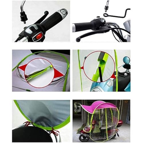 Universal Electric Motorcycle Sunshade Cover, Scooter Rain Waterproof Cover, Battery Car Canopy Umbrella Cover
