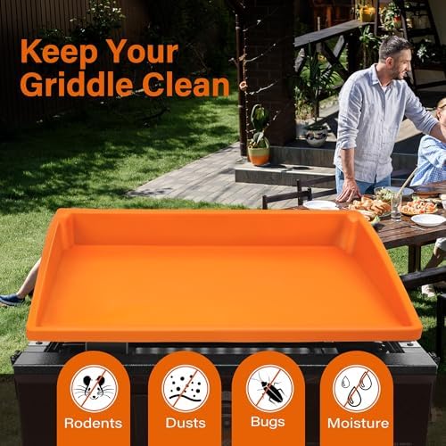 LotFancy Griddle Mat for Blackstone, 22 inch Silicone BBQ Mat, Full Coverage Cover for Griddle Top, Grill Accessories to Protect Grilling from Dust, Dirt, Bugs, Rust
