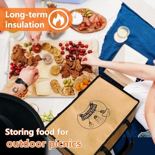 BBQ Blanket for Resting Meat Smoked, Brisket Resting Blanket BBQ Steaks Meat Resting Bag for Food Delivery for Meat Warmer Roast Cooler(19inch)