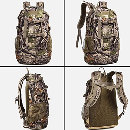 MERALIAN Hunting Backpack,Outdoor Hunting Daypack for Bow or Rifle with Rain Cover. (Green)