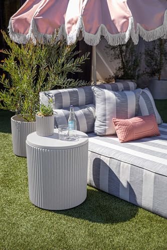 Veradek Outdoor Cooler Side Table - 2 in 1 - Designed for use as Outdoor Side Table, Patio Decor and Ice Chest