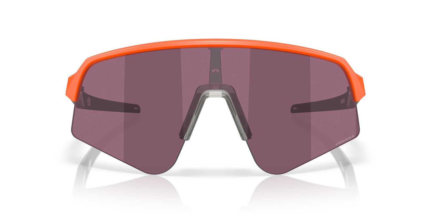 Oakley Men's OO9465 Sutro Lite Sweep Rectangular Sunglasses, Matte Neon Orange/Prizm Road Black, 39 mm