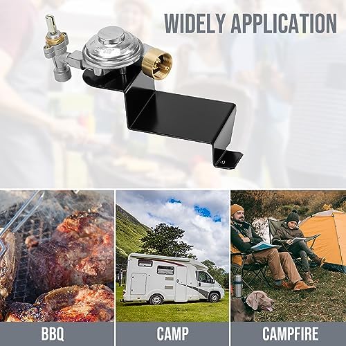 Skyflame Gas Grill Valve Regulator Assembly Compatible with Weber Q1000 Q1200 Series - Replacement Parts for Weber 64866