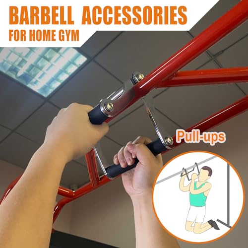 Viking Press Landmine Handle for 2-Inch Barbell, T-Bar Row Attachment Core Strength Training Accessories, Shoulder Press Landmine Attachment Equipment (V HANDLE)