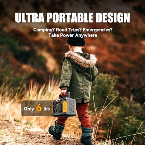 BALDR Portable Power Station, 330W(660W Peak) Solar Generator, 288Wh Solar Power Bank 120V Pure Sine Wave AC Outlet, 78000mAh Backup Lithium Battery for Home CPAP Camping Travel Outdoors Emergency