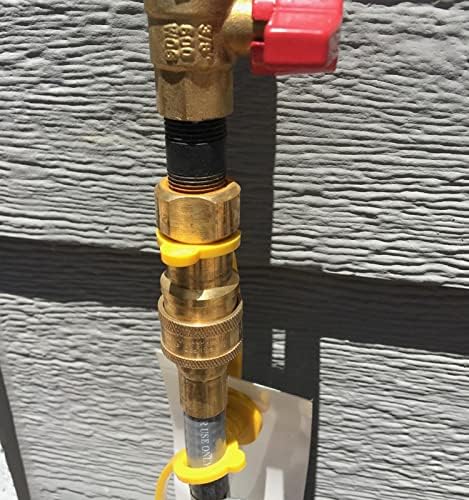 25 Feet 1/2 inch ID Natural Gas Grill Hose with Quick Connect Fittings, Natural Gas Line for Grill, Pizza Oven, Heater and More Low Pressure Appliance