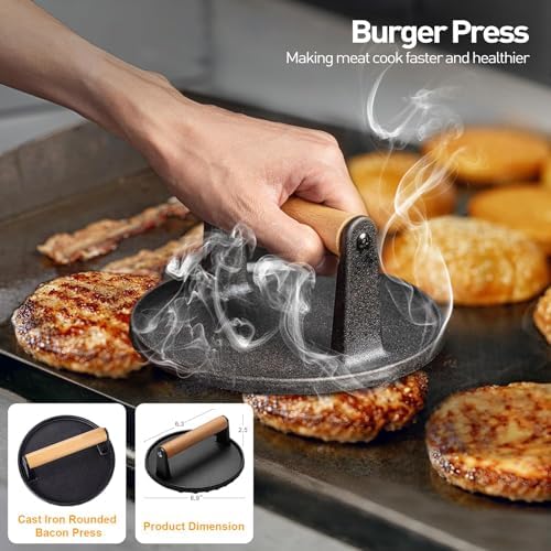 APSARAS USA 27pcs for Blackstone Griddle Accessories, Grilling Accessories,Hibachi Enlarged Spatula Gift Set with Basting Cover,Flat Top Grill Accessories, Burger Press Patty Maker,Storage Bag