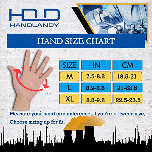 HANDLANDY Fingerless Framer Work Gloves for Men, Utility Grip Paded Gloves for Tactical Shooting Airsoft Hunting Driving (Black- 3 Fingerless, Large (Pack of 1))