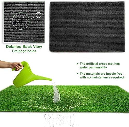 LITA Thick Artificial Grass Turf Lawn Customized Size 6.5 x 10 Feet, 1.38" Indoor Outdoor Garden Lawn Landscape Synthetic Grass Mat Fake Grass Rug