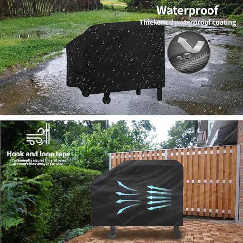 28 inch Blackstone Griddle Cover,600D Heavy Duty Waterproof Anti-UV Canvas Flat Top BBQ Cover for Blackstone 28'' Outdoor Cooking Gas Grill Griddle Station,