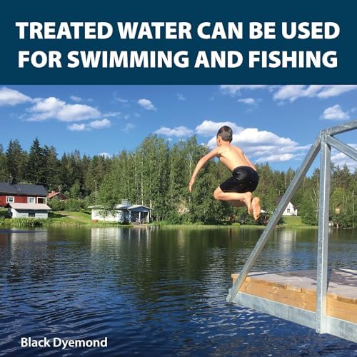 Airmax Pond Dye Packets Natures Blue Colorant for Large Pond & Lake, Beneficial UV Blocking Color Concentrate, Maintain Clean & Clear Water, Fish, Bird & Animal Safe, 4 Soluble Packets